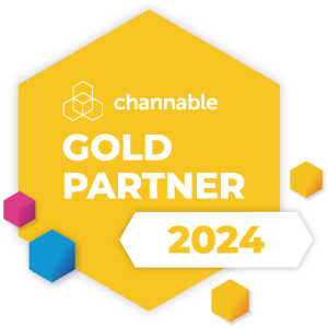 Channable gold partner logo.