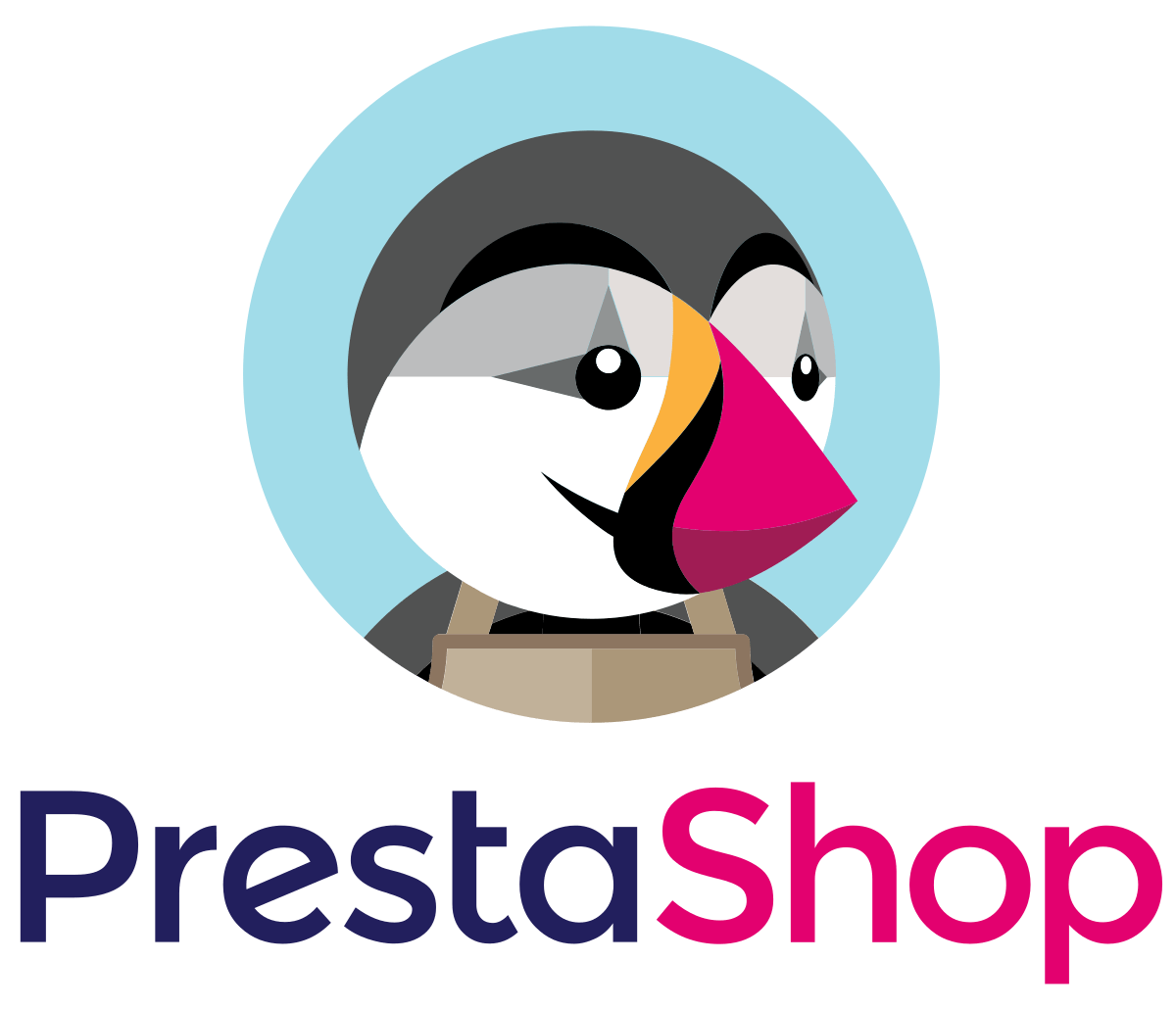 Het logo van PrestaShop.