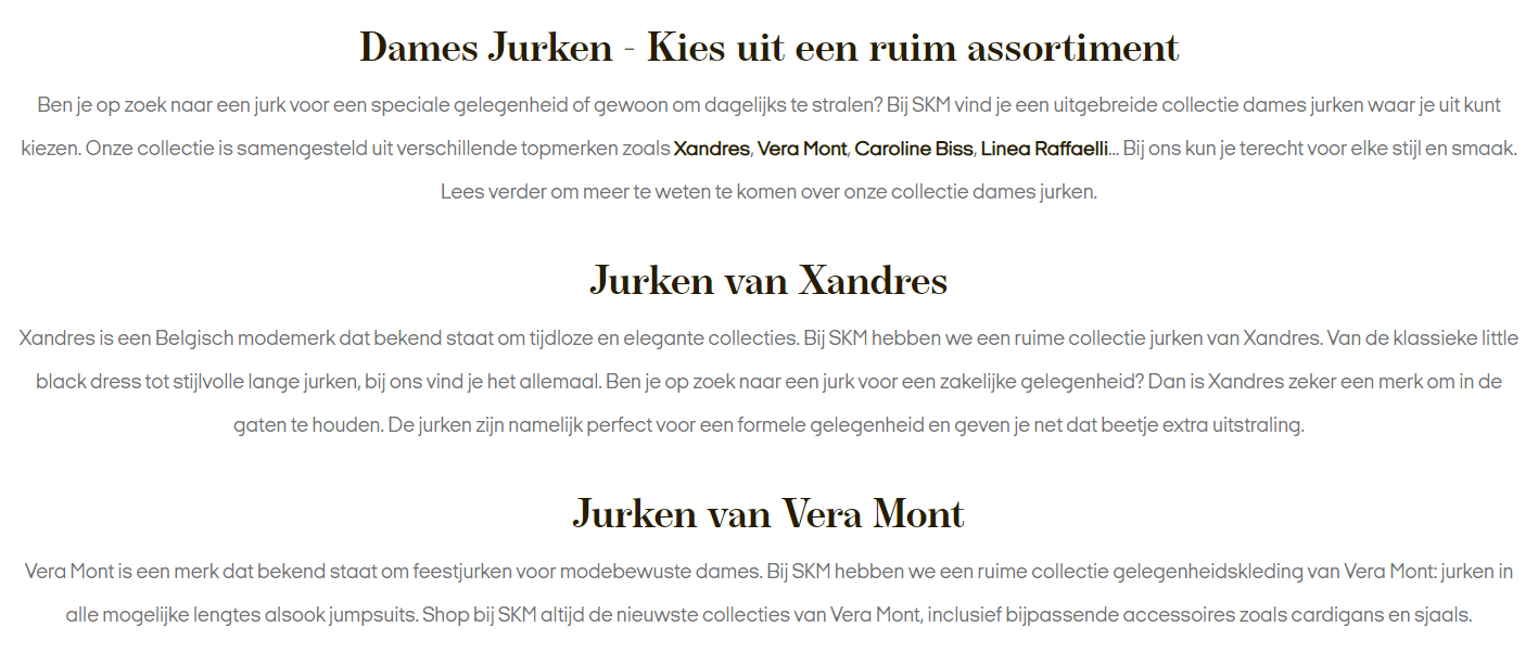 Een webshop pagina.